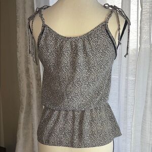 Sienna Sky Black and White Spotted Camisole